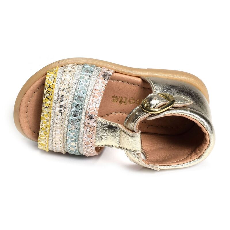 TIGRA Or Multicolore, Sandales et Nu-Pieds Babybotte