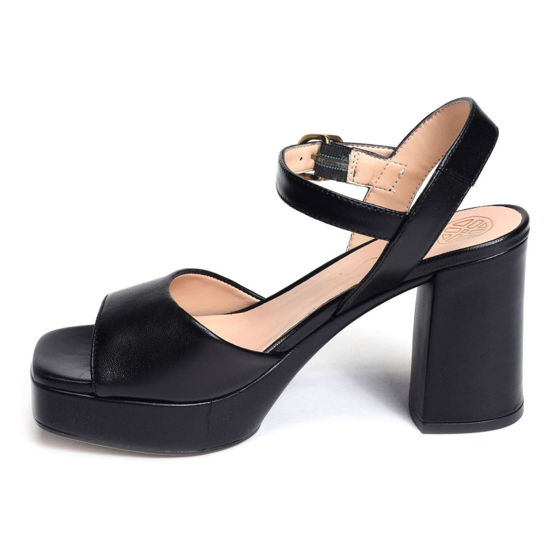 ODRAN Noir, Nu-Pieds à talon Unisa