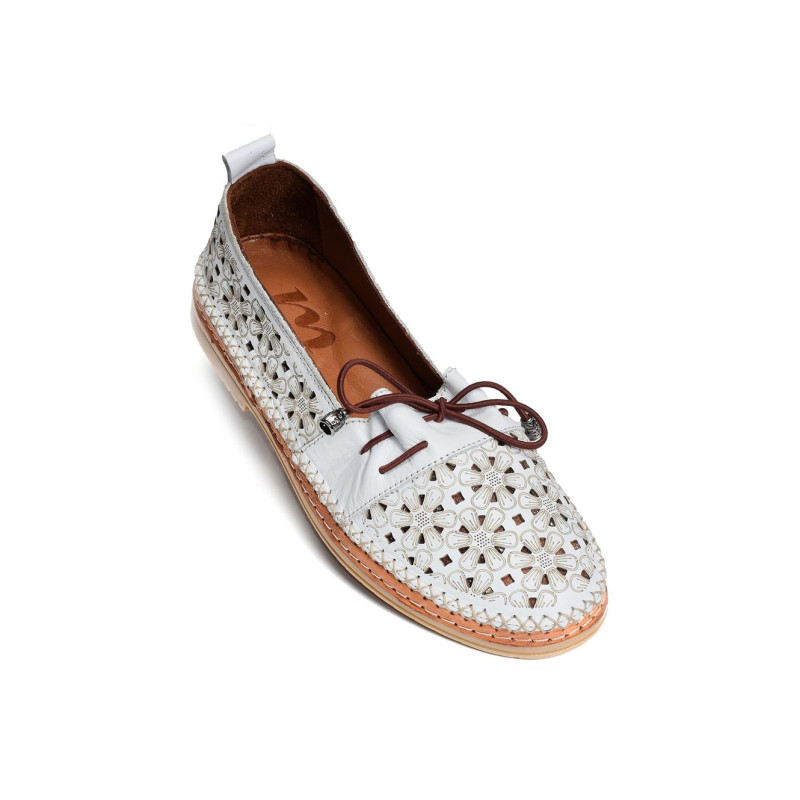 MAYOL Blanc, Ballerines Madory