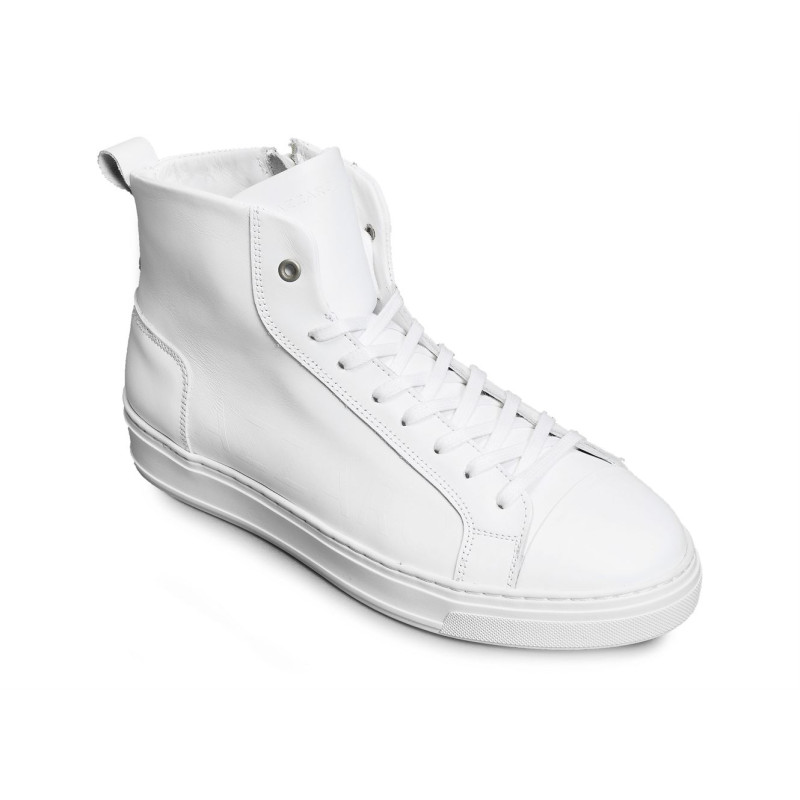 FELICE Blanc, Baskets montantes Azzaro