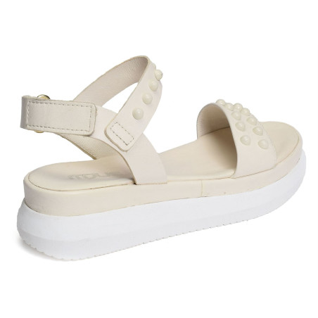 M38033 Blanc, Nu-Pieds à plateforme MJUS