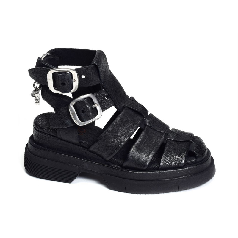 A68002 Noir, Nu-Pieds à plateforme As98
