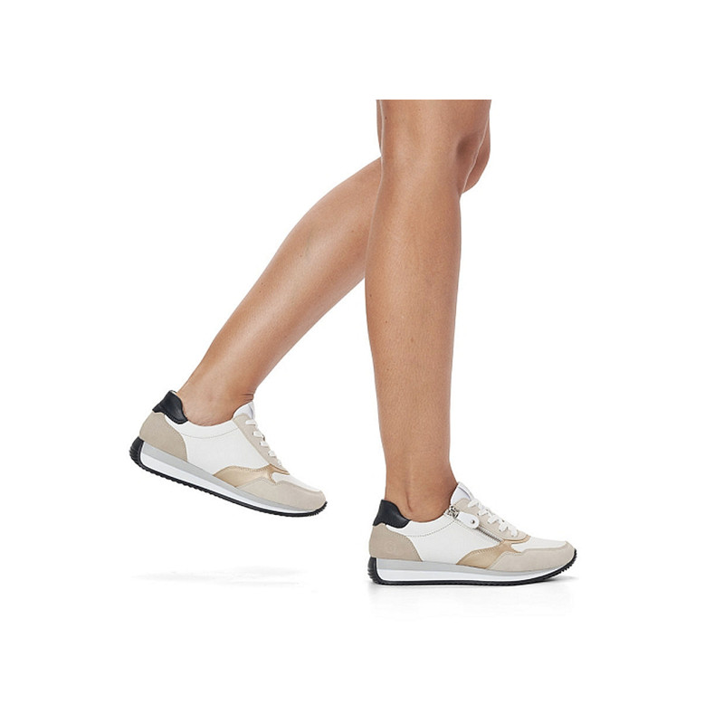 D0H01 Blanc Beige, Baskets running Remonte