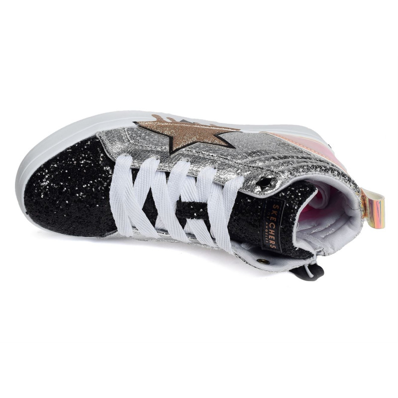 HI LITE DAZZLE DRIP Noir Argent, Baskets montantes Skechers