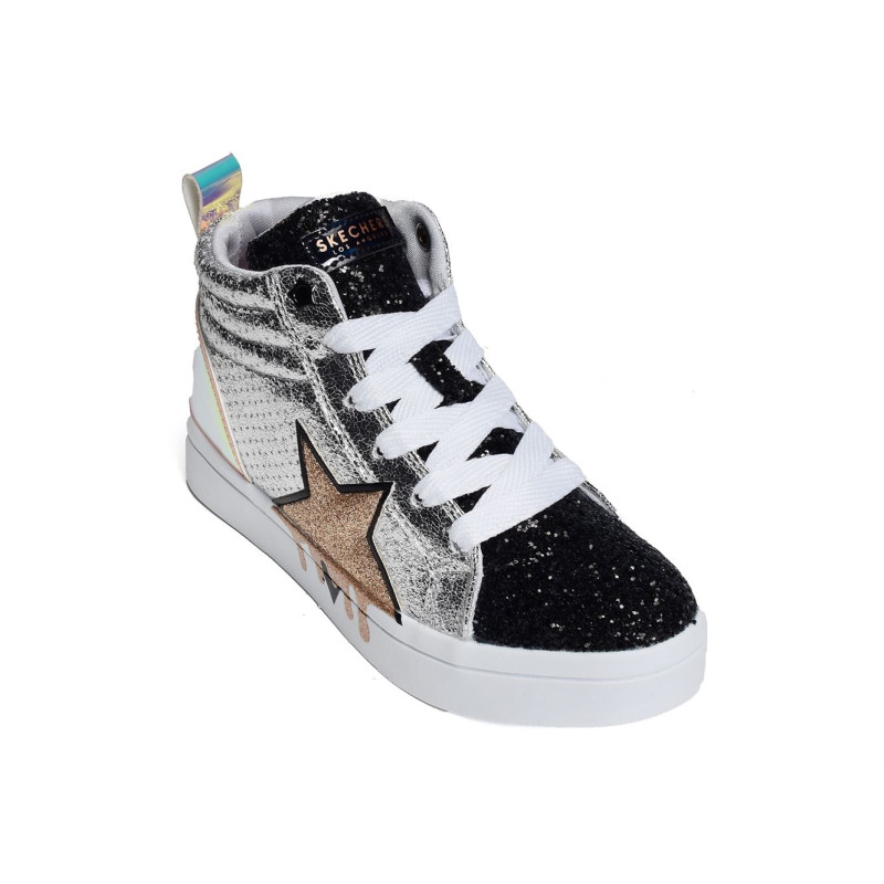 HI LITE DAZZLE DRIP Noir Argent, Baskets montantes Skechers