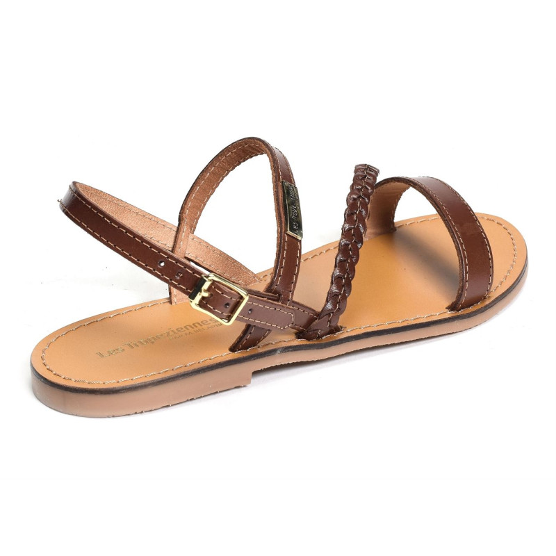 BATRESSE Tan, Sandales plates Les tropeziennes