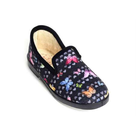 7631 Noir, Charentaises La Maison de l'Espadrille