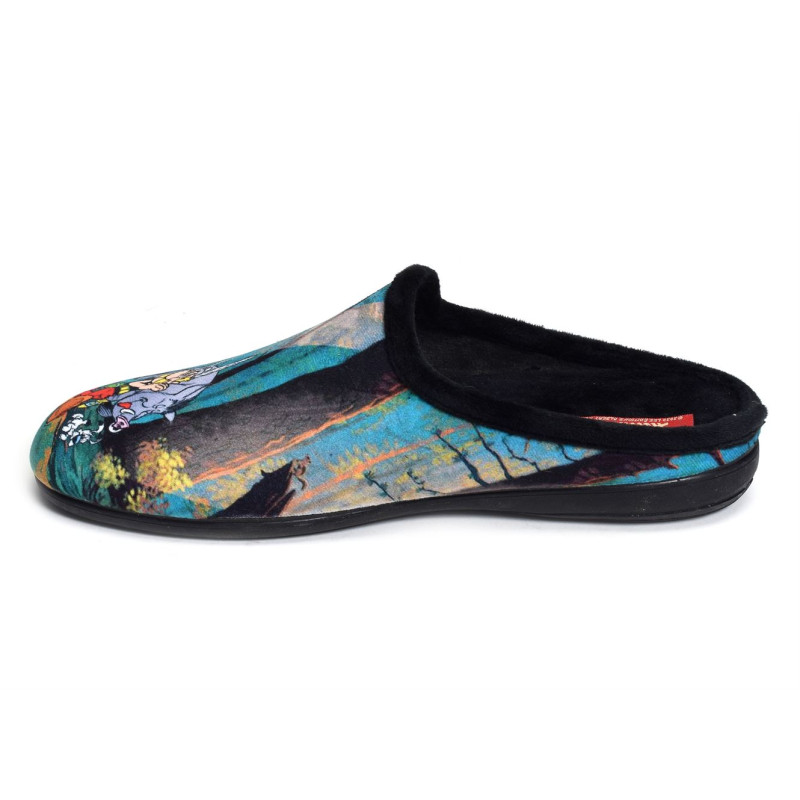 A17 Noir Multicolore, Mules La maison de l espadrille