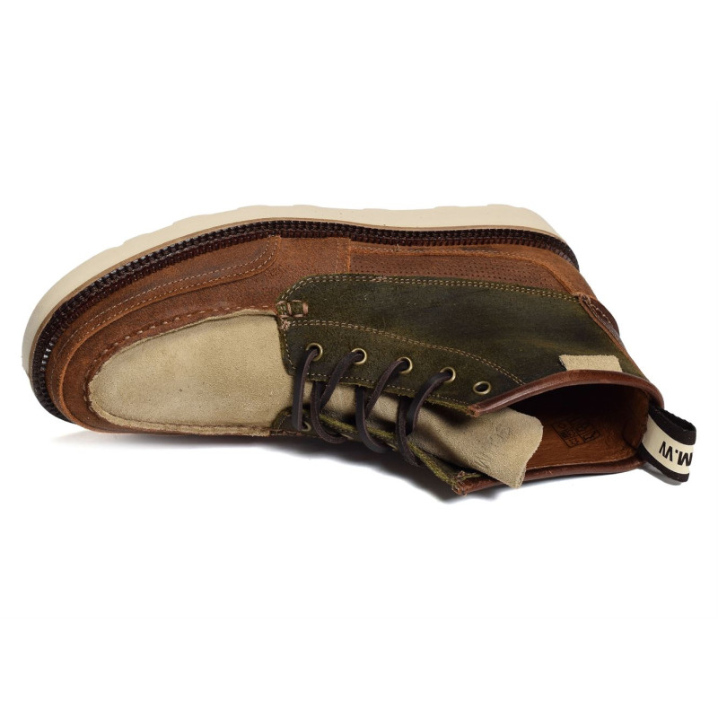 DOCK MID Kaki Beige, Boots Schmoove