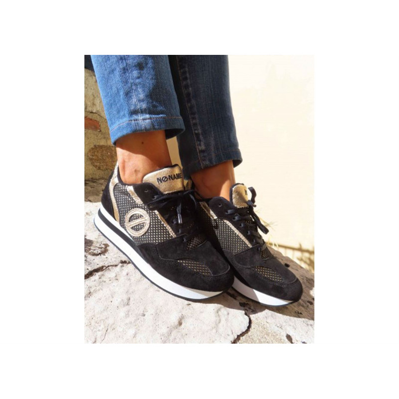 PARKO RUNNER Noir Or, Sneakers basses No name