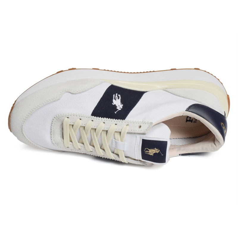 TRAIN 89 Blanc Marine, Baskets running Polo Ralph Lauren