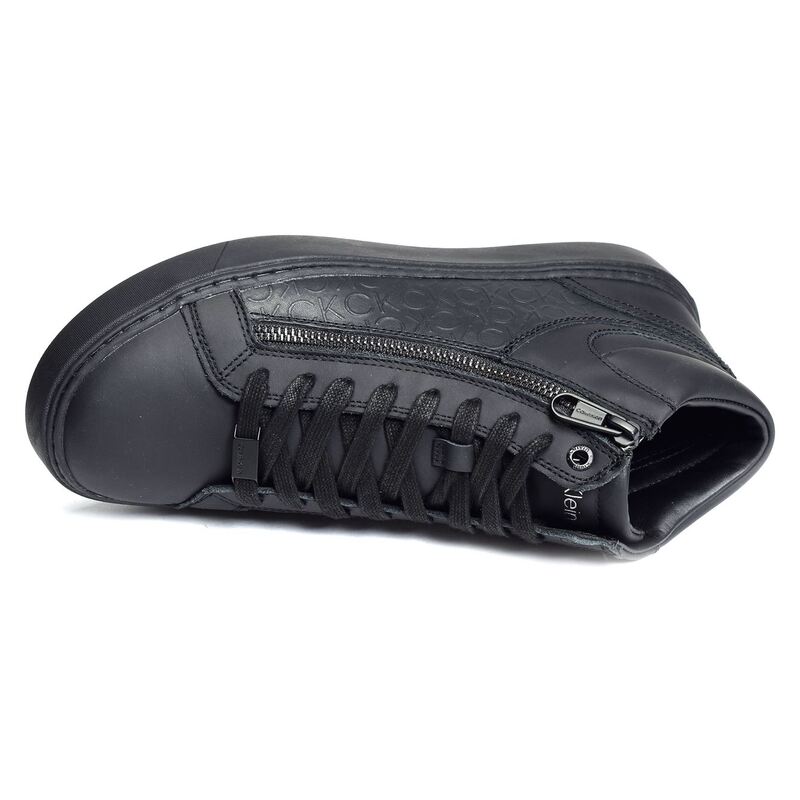 HIGH TOP LACE UP 0812 Noir, Baskets montantes Calvin Klein