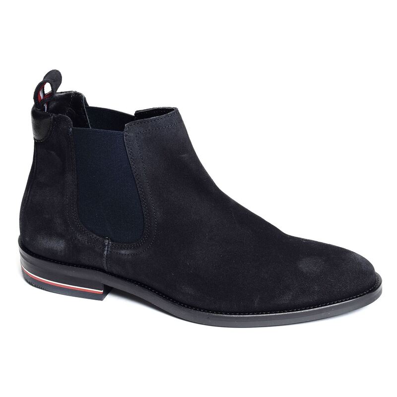 SIGNATURE HILFIGER SUEDE CHELSEA 4175 Marine, Chelsea boots Tommy Hilfiger