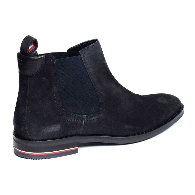 SIGNATURE HILFIGER SUEDE CHELSEA 4175 Marine, Chelsea boots Tommy Hilfiger