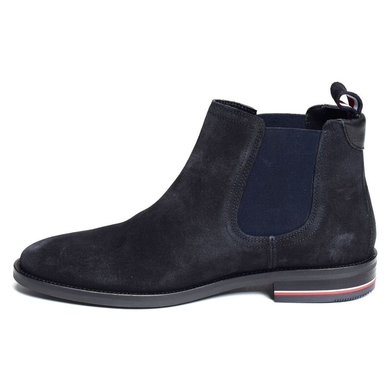 SIGNATURE HILFIGER SUEDE CHELSEA 4175 Marine, Chelsea boots Tommy Hilfiger