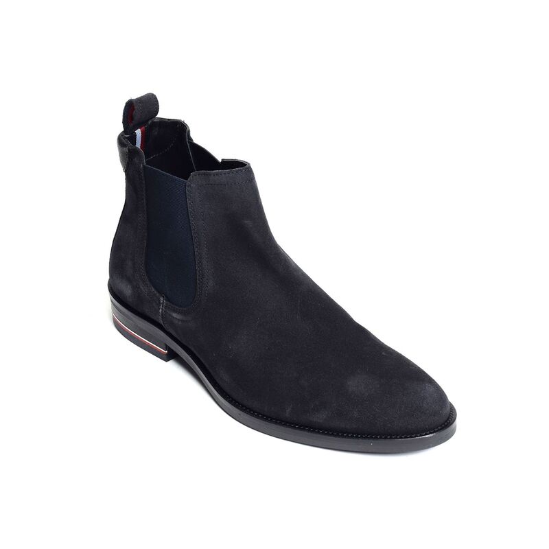SIGNATURE HILFIGER SUEDE CHELSEA 4175 Marine, Chelsea boots Tommy Hilfiger