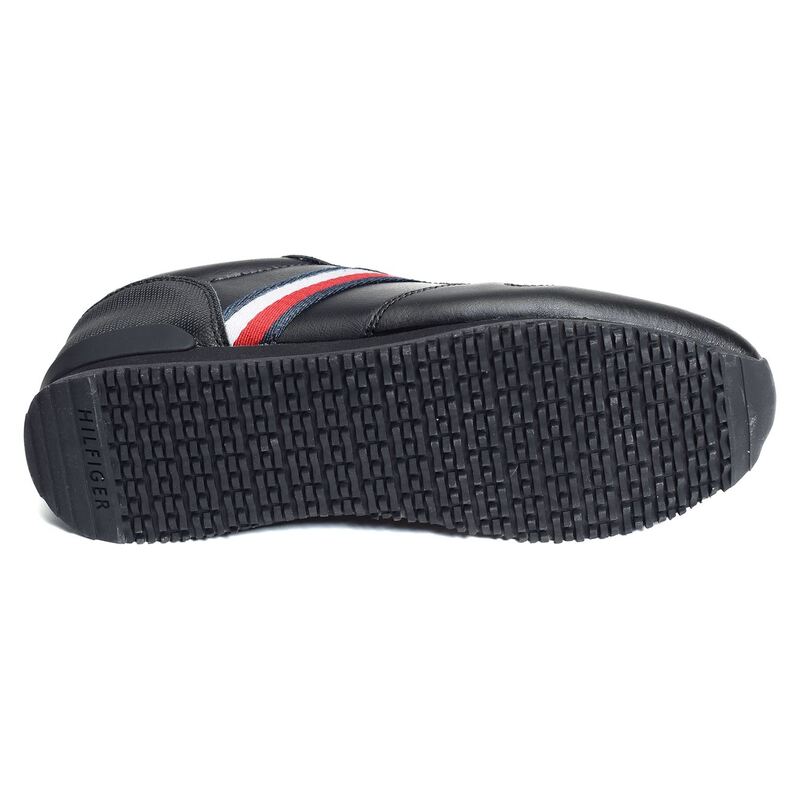 ICONIC RUNNER LEATHER 4281 Noir, Sneakers basses Tommy hilfiger