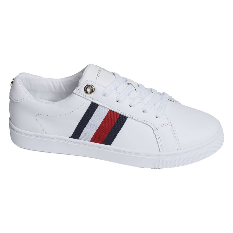 CORP WEBBING SNEAKER 6721 Blanc, Sneakers basses Tommy hilfiger