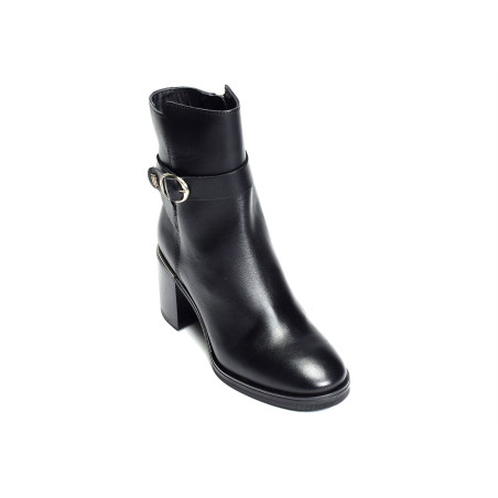 TH BELT HEELED BOOT 6766 Noir, Bottines Tommy Hilfiger