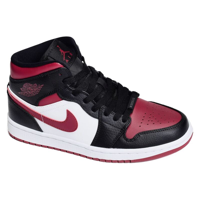 AIR JORDAN MID Noir Bordeaux Baskets montantes Nike