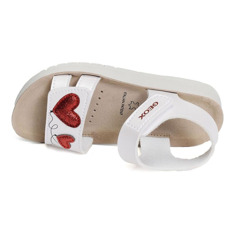 J S COSTAREI GF Blanc, Sandales et Nu-Pieds Geox