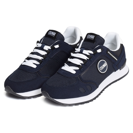 TRAVIS SPORT BOLD Marine Blanc, Baskets running Colmar