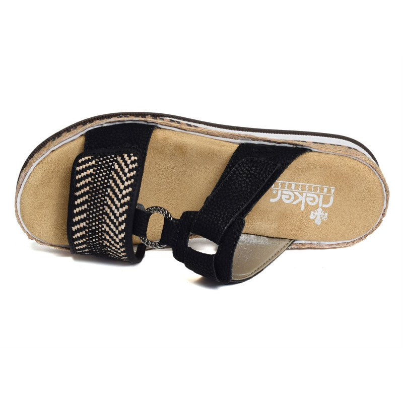 V7947 Noir, Mules Rieker