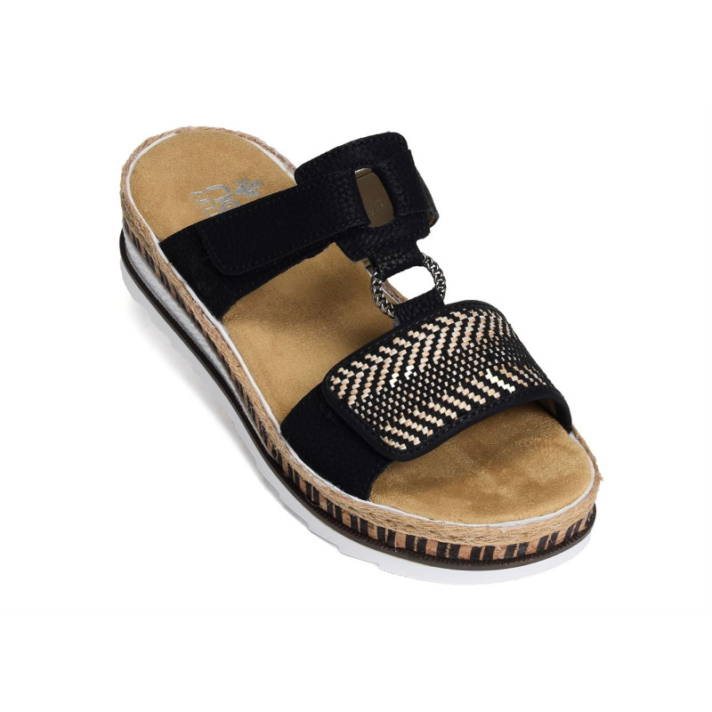 V7947 Noir, Mules Rieker