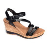 28019 Noir, Sandales compensées Tamaris