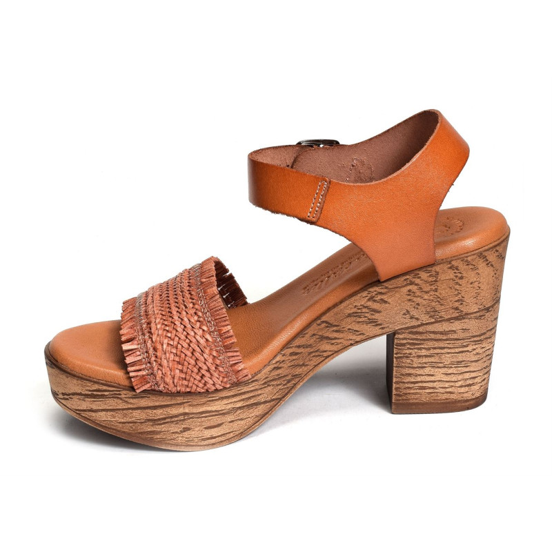 3259 Orange, Nu-Pieds à talon Patricia miller