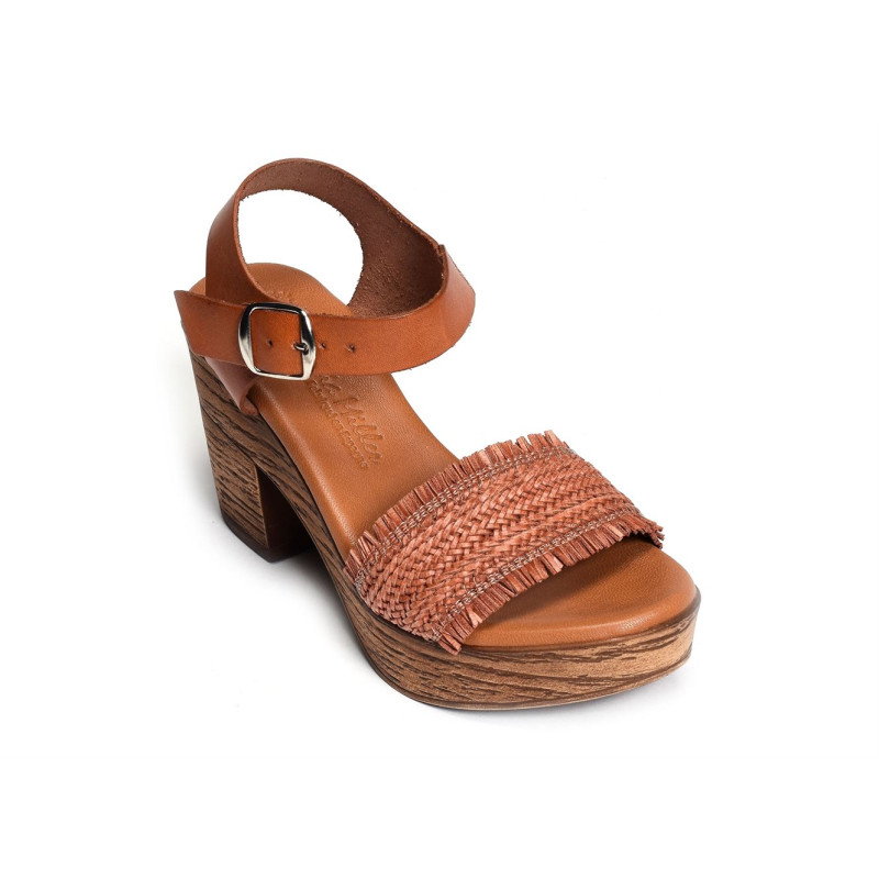 3259 Orange, Nu-Pieds à talon Patricia miller