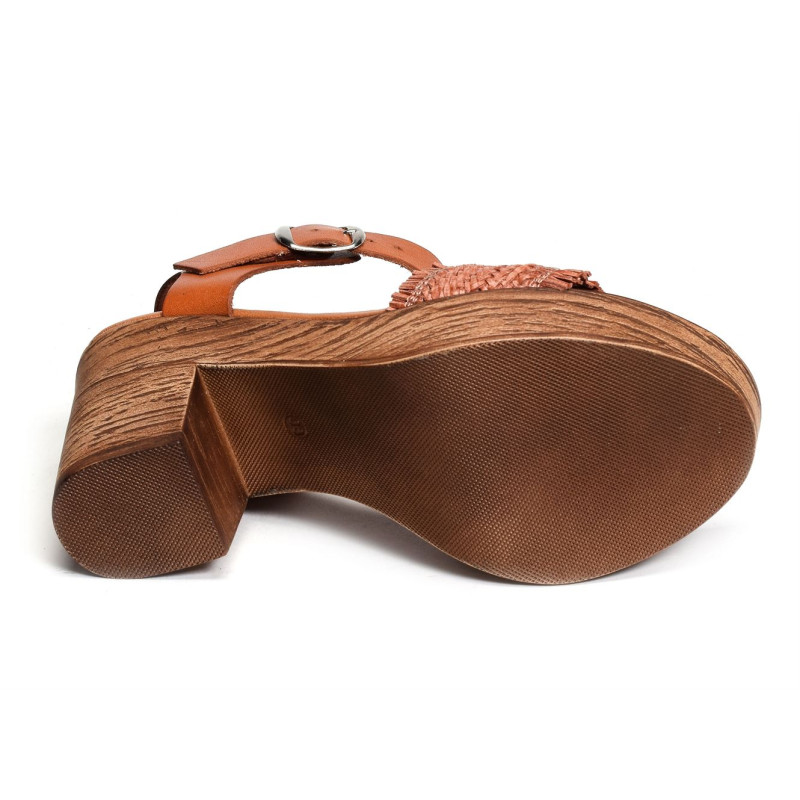 3259 Orange, Nu-Pieds à talon Patricia miller