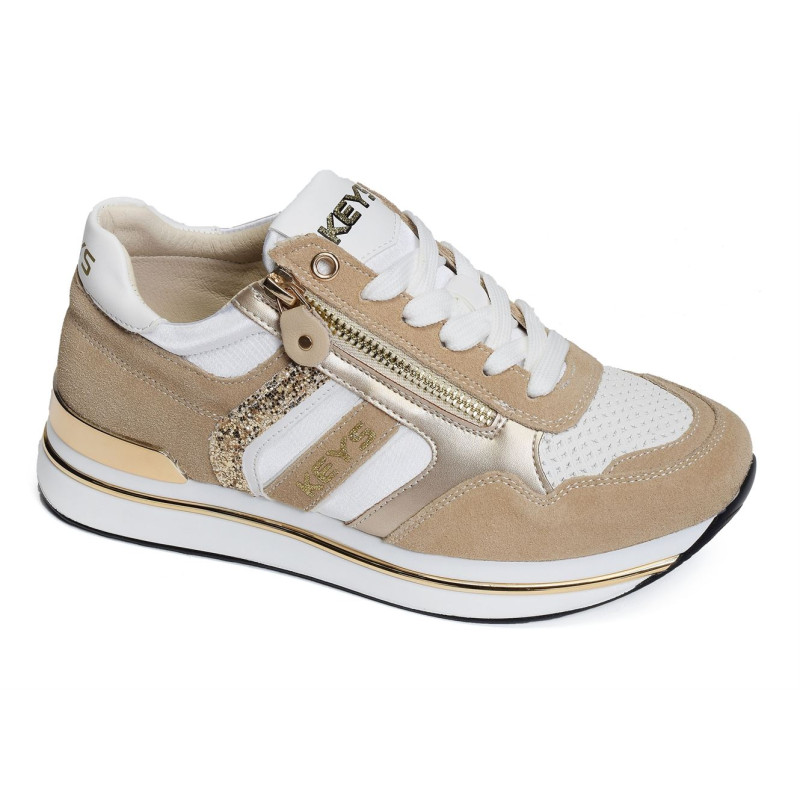 FLANGE Beige Blanc, Sneakers basses Keys