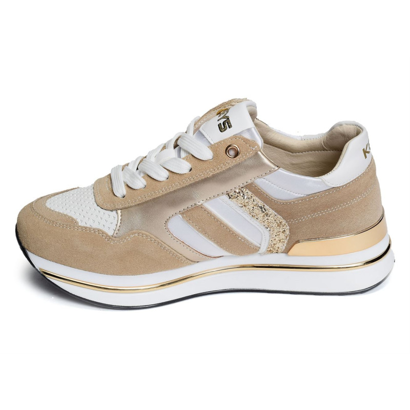 FLANGE Beige Blanc, Sneakers basses Keys