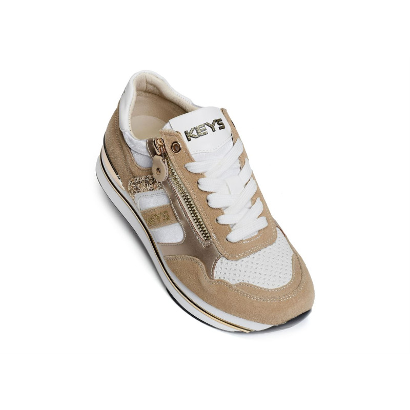 FLANGE Beige Blanc, Sneakers basses Keys