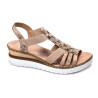 V3822 Rose, Sandales compensées Rieker