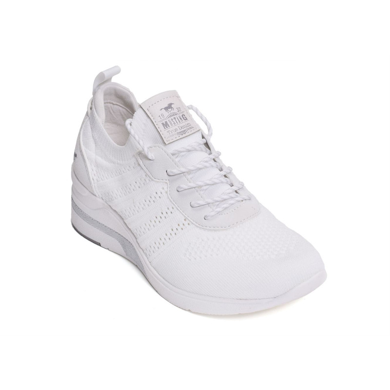 1378301 Blanc, Sneakers basses Mustang