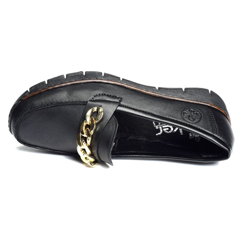 53777 Noir, Mocassins Rieker