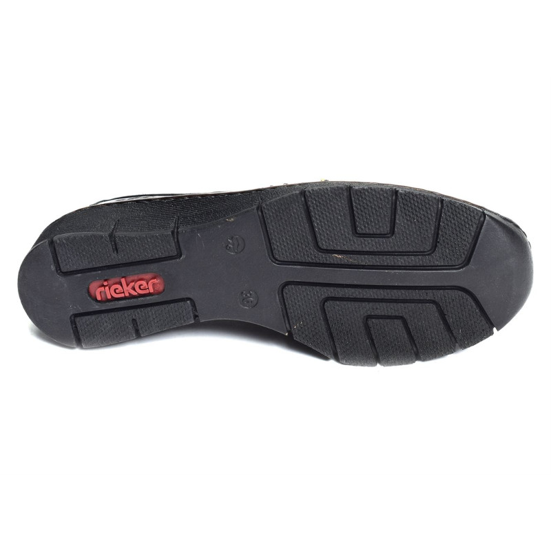 53777 Noir, Mocassins Rieker