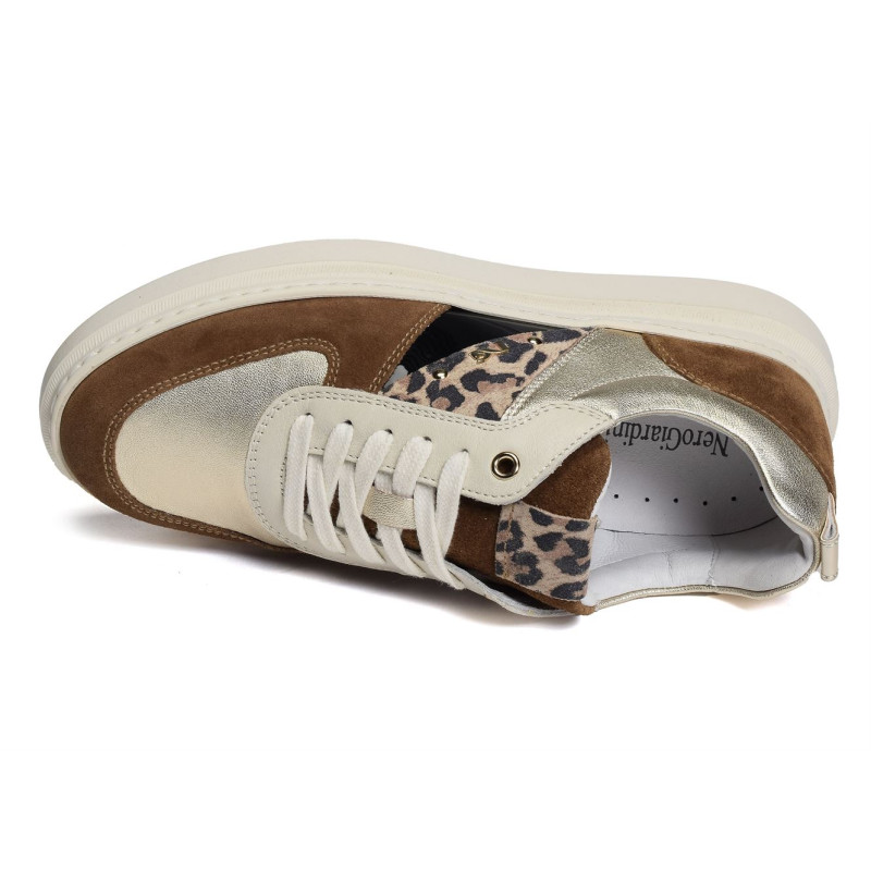 05373 Camel Or, Sneakers basses NeroGiardini