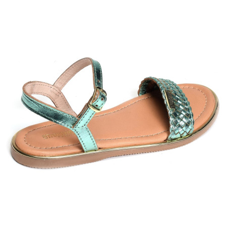 BAMBI Vert, Sandales plates & Nu-Pieds Les Tropéziennes