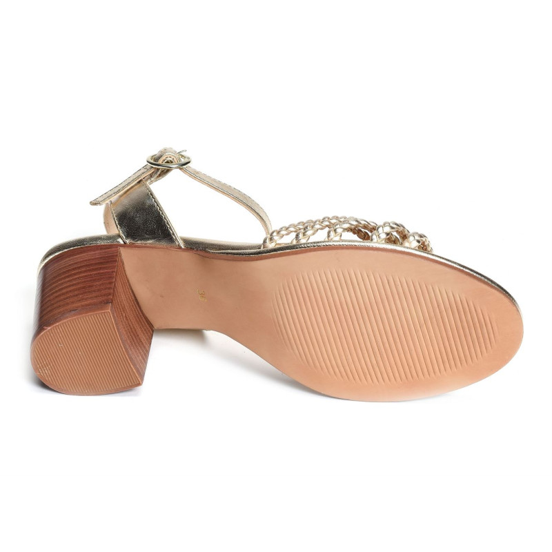 LANIA Or, Nu-Pieds à talon Les Tropéziennes