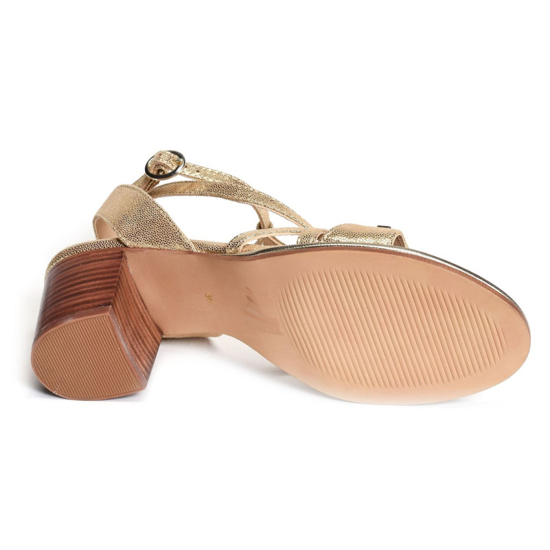 LIRAO Or, Nu-Pieds à talon Les Tropéziennes