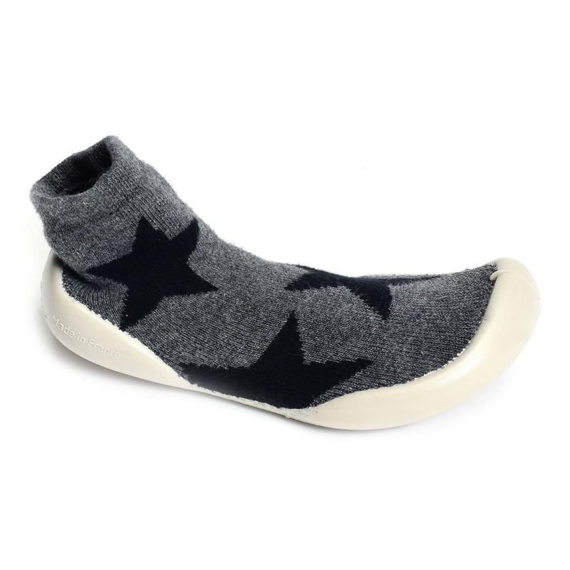 STARS NUNUNU Gris, Chaussons Chaussettes Collegien