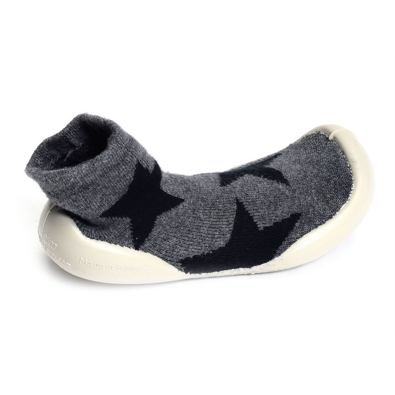 STARS NUNUNU Gris, Chaussons Chaussettes Collegien