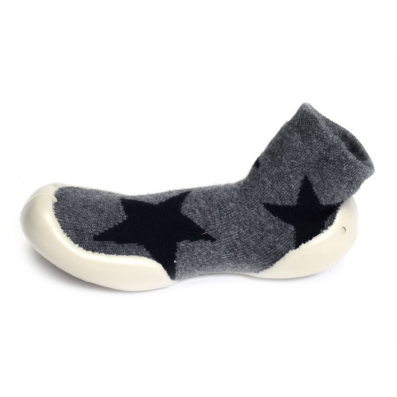 STARS NUNUNU Gris, Chaussons Chaussettes Collegien