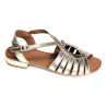 CLOTILDE Or, Sandales plates Lune & l'Autre
