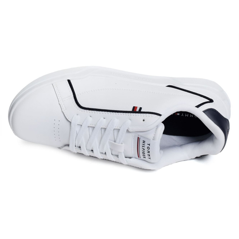 LO CUP LEATHER 4429 Blanc, Sneakers basses Tommy Hilfiger