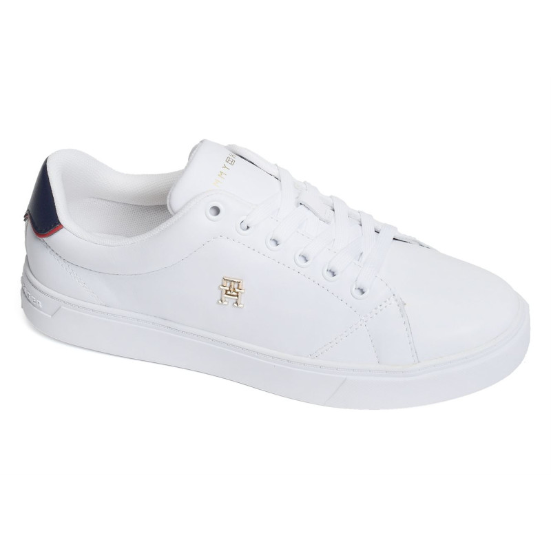 ELEVATED ESSENTIAL COURT SNEAKER 6965 Blanc, Sneakers basses Tommy hilfiger