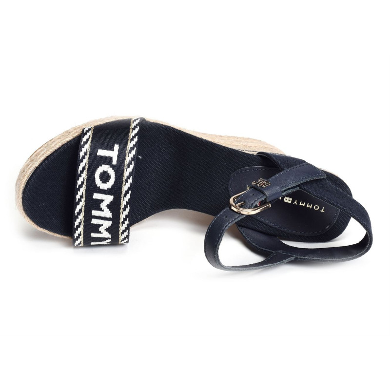 SEASONAL WEBBING WEDGE 7088 Marine, Sandales compensées Tommy Hilfiger